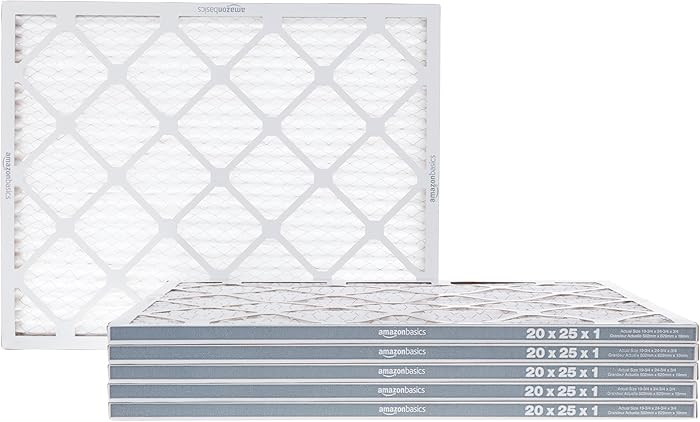 Amazon Basics 20x25x1 Air Filter 6 Pack, MERV 8 AC Furnace Filters (Actual Size: 19.75" x 24.75" ... | Amazon (US)