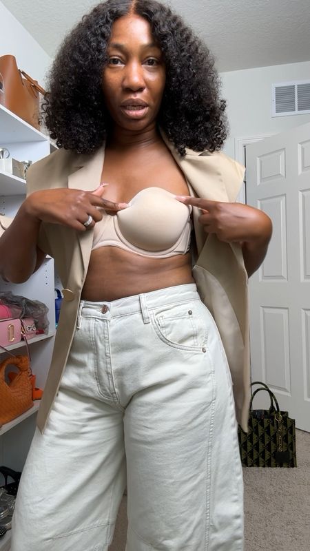 The best half bra I own from Wacoal. I’m wearing a 36c. 
Wearing a large top and size 28 pants. 


#LTKVideo #LTKStyleTip #LTKFindsUnder100