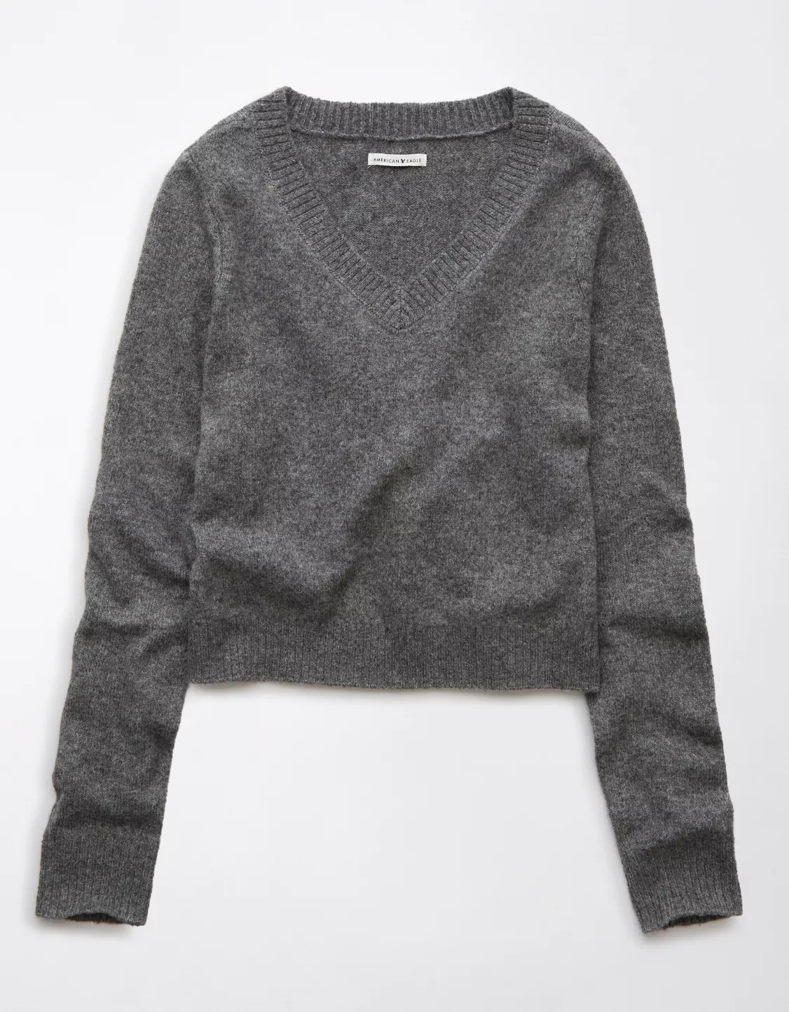 AE Whoa So Soft Shrunken V-Neck Sweater | American Eagle Outfitters (US & CA)