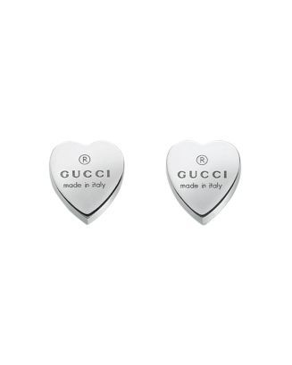 Gucci Sterling Silver Engraved Heart Stud Earrings Back to Results -  Jewelry & Accessories - Blo... | Bloomingdale's (US)