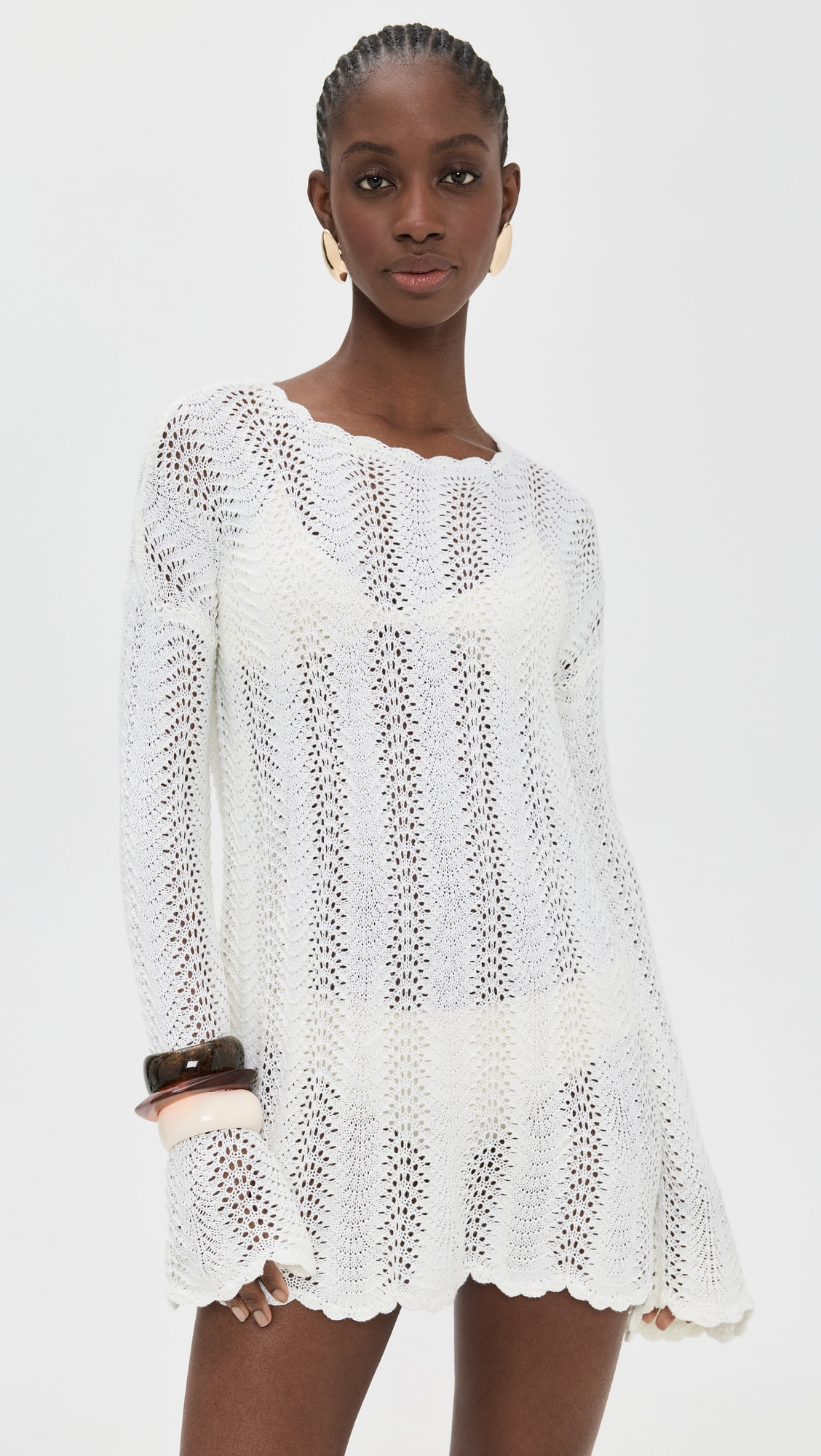 Show Me Your Mumu Packable Pullover Beach Dress White S | Shopbop