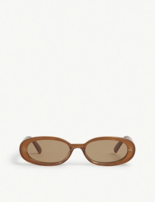 Outta Love oval-frame polycarbonate sunglasses | Selfridges