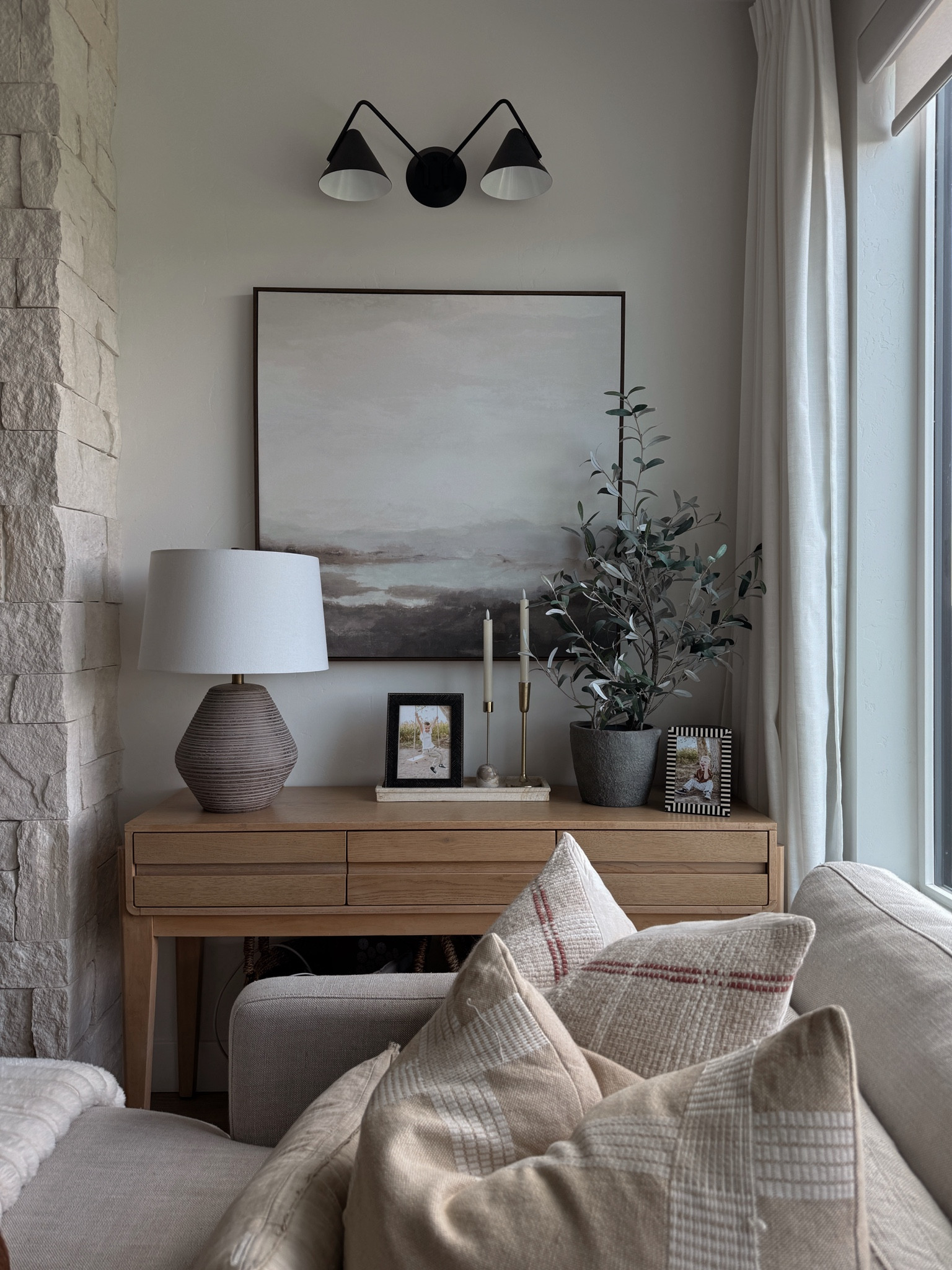 Cozy corner of our living room 

#LTKFindsUnder100 #LTKHome #LTKFindsUnder50