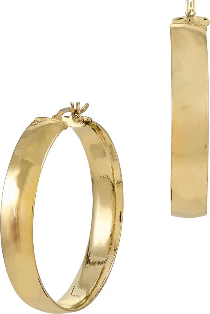 SAVVY CIE JEWELS 18K Gold Plated Sterling Silver Hoop Earrings | Nordstromrack | Nordstrom Rack