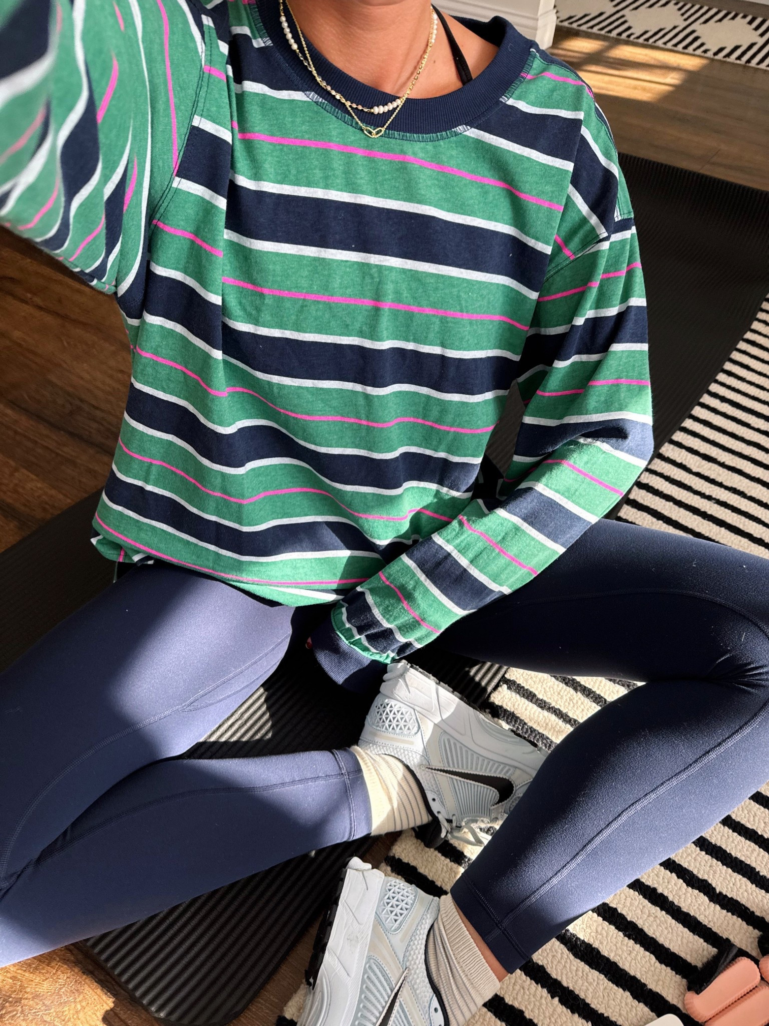 Pilates fit 👗🫐 small in the top & 4 in the leggings!

#LTKootd #LTKActive