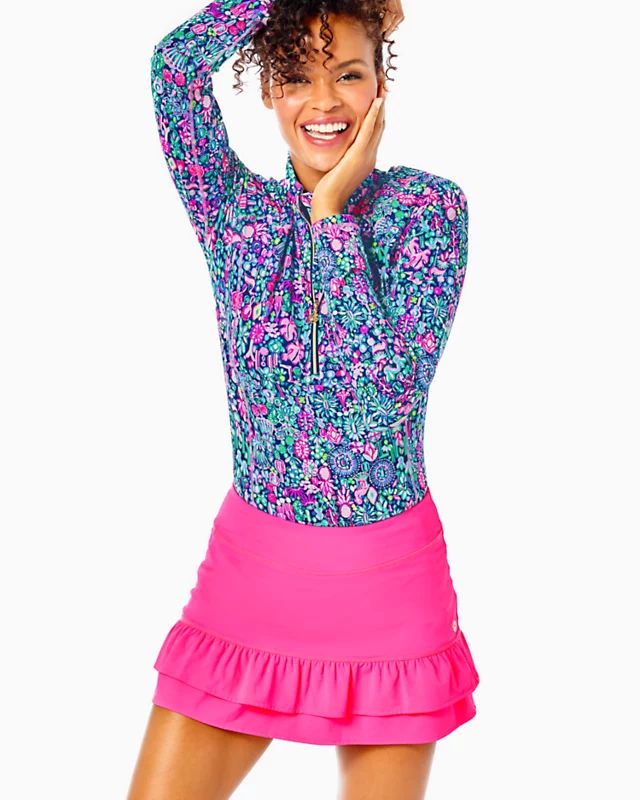 UPF 50+ Luxletic Fern Ruffle Skort | Lilly Pulitzer