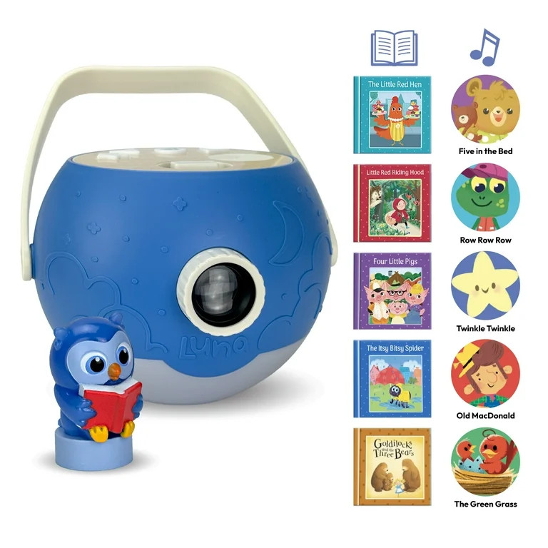 Luna Storytime Projector Machine Starter Set 5 Stories & 5 Songs, Toddler Toy Gift for Ages 3+ | Walmart (US)