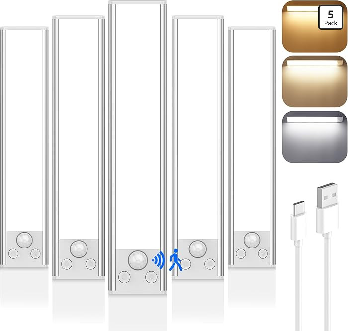 Under Cabinet Lighting 3 Color Under-Counter Light Fixtures Closet Lights | Amazon (US)