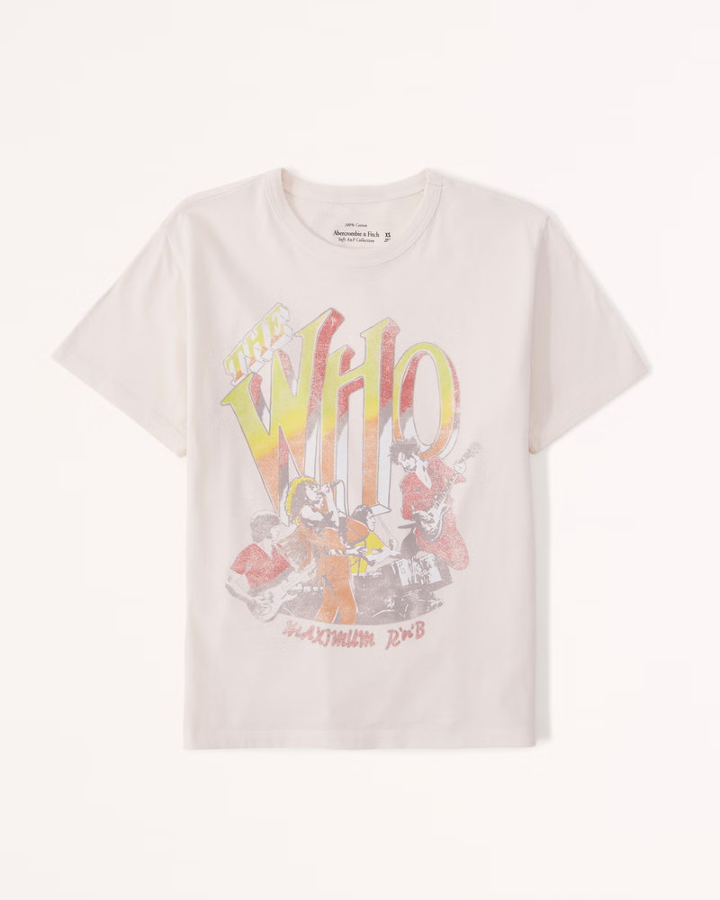 Short-Sleeve The Who Graphic Skimming Tee | Abercrombie & Fitch (US)