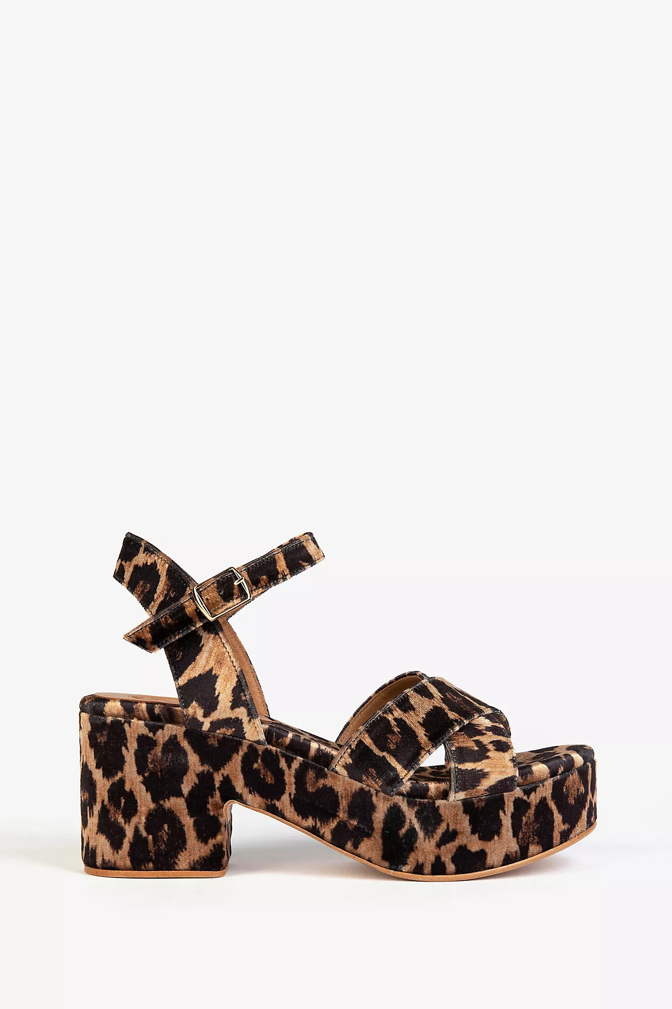 Penelope Chilvers Azalea Leopard Velvet Heels | Anthropologie (US)