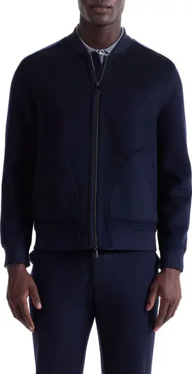 Brushed Wool Blend Bomber Jacket | Nordstrom