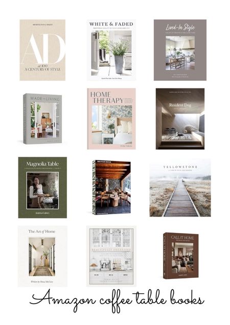 Amazon coffee table books ! I own some of these and have the others in my cart 

#LTKGiftGuide #LTKhome #LTKfindsunder50