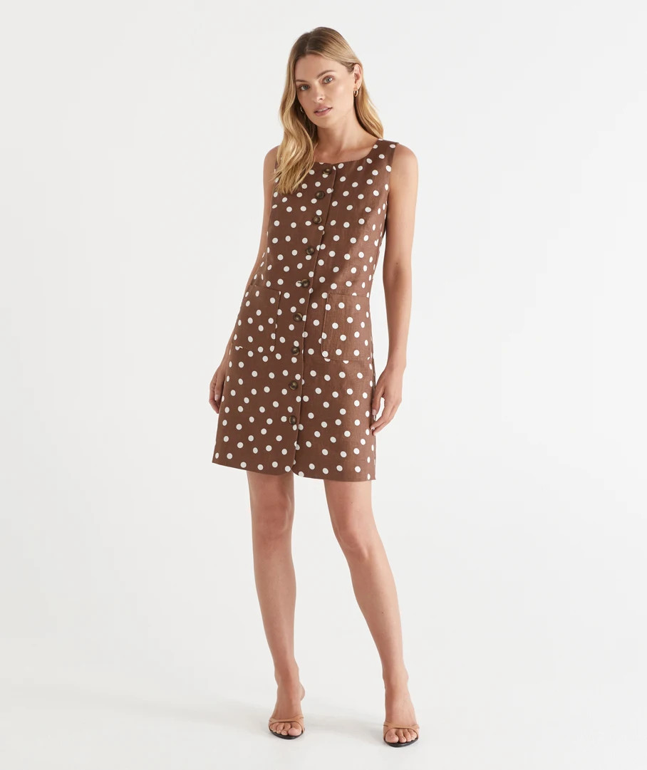 Polka Dot Button Down Dress | Sussan