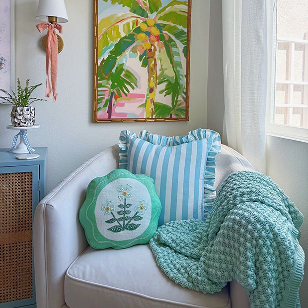 Thick Knit Cotton Throw Blanket | Antique Farm House