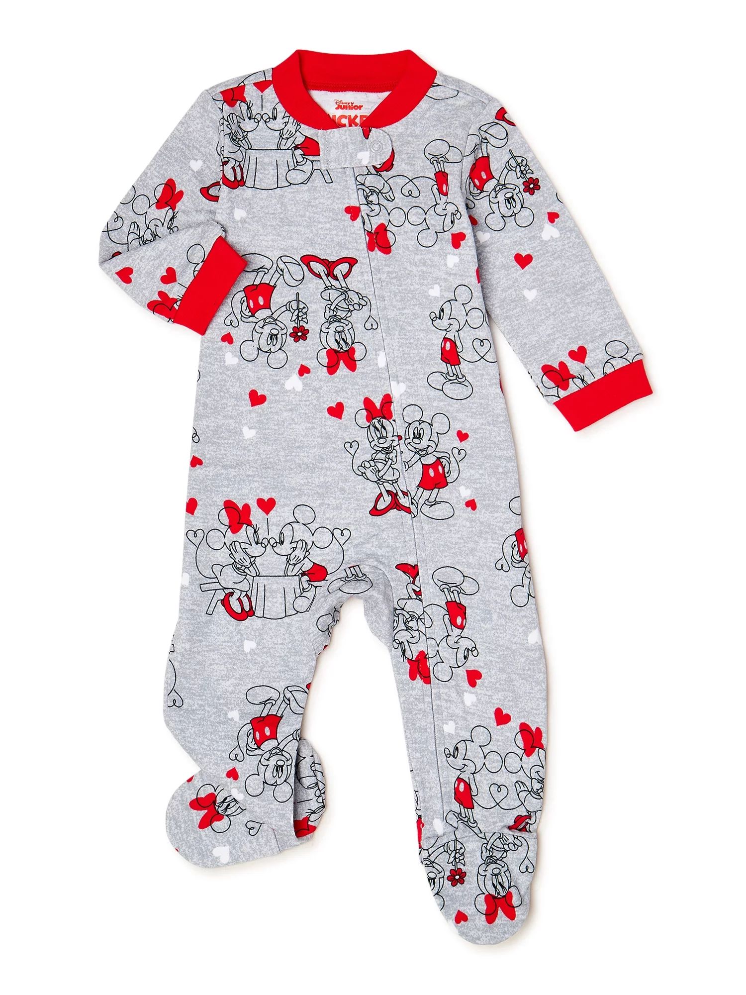 Valentine's Day Mickey Mouse Unisex Baby Blanket Sleeper, Sizes NB-6/9M - Walmart.com | Walmart (US)