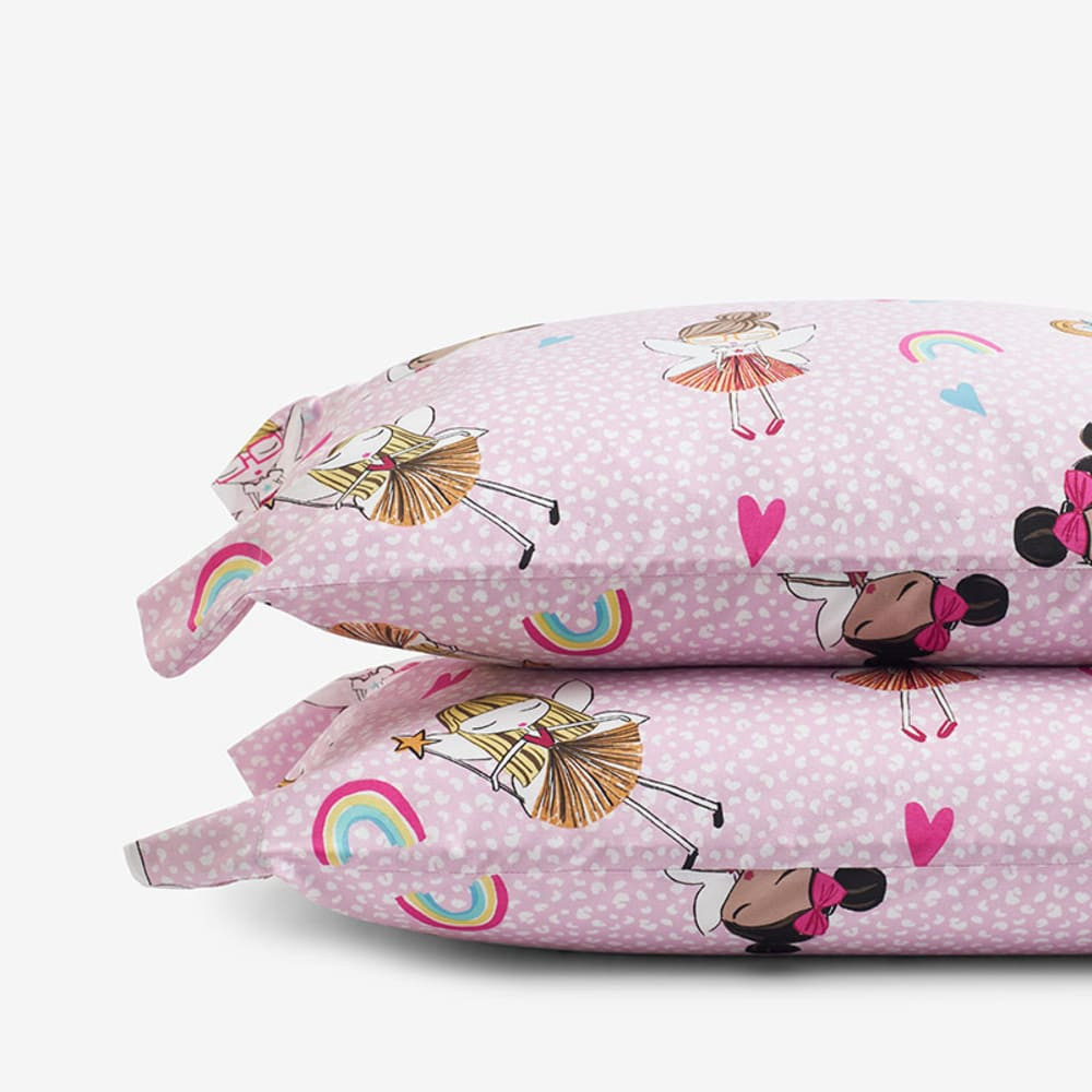 Company Kids™ Fairy Ballerina Organic Cotton Percale Pillowcases | The Company Store