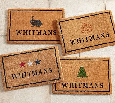 Personalized Seasonal Icon Doormats | Pottery Barn (US)