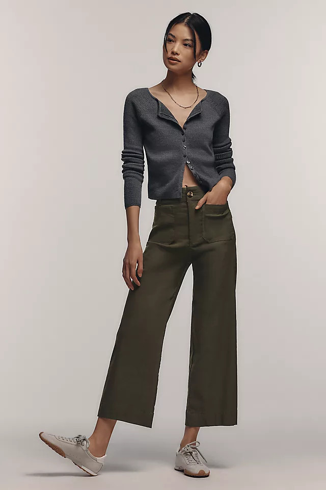 Maeve The Colette Cropped Wide-Leg Pants | Anthropologie (US)