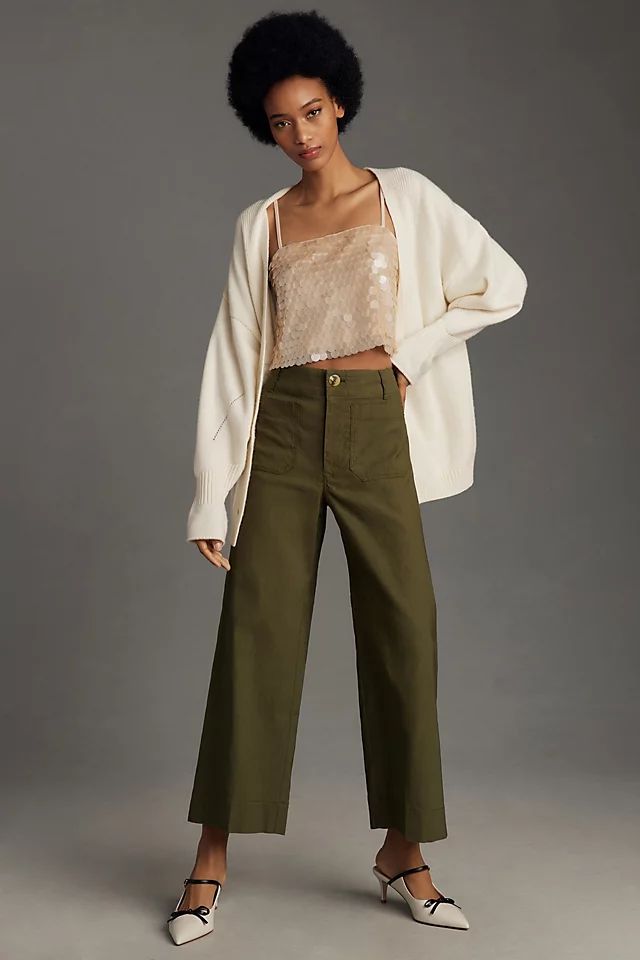 Maeve The Colette Cropped Wide-Leg Pants | Anthropologie (US)