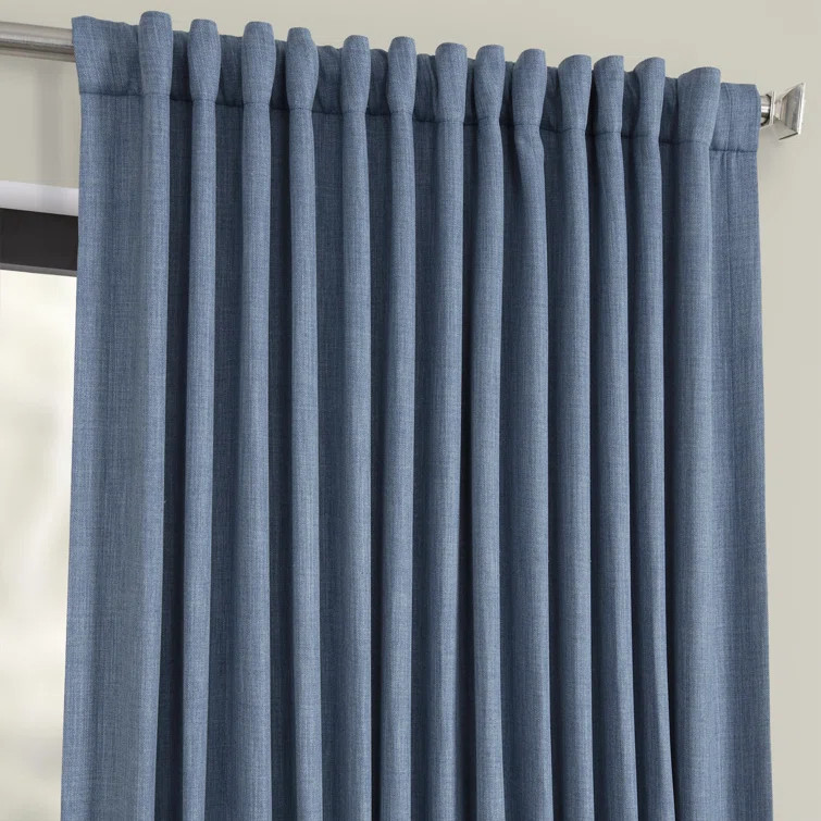 Ottis Extra Wide Solid Room Darkening Rod Pocket Single Curtain Panel | Wayfair Professional