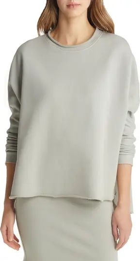 Raw Hem Cotton Sweatshirt | Nordstrom