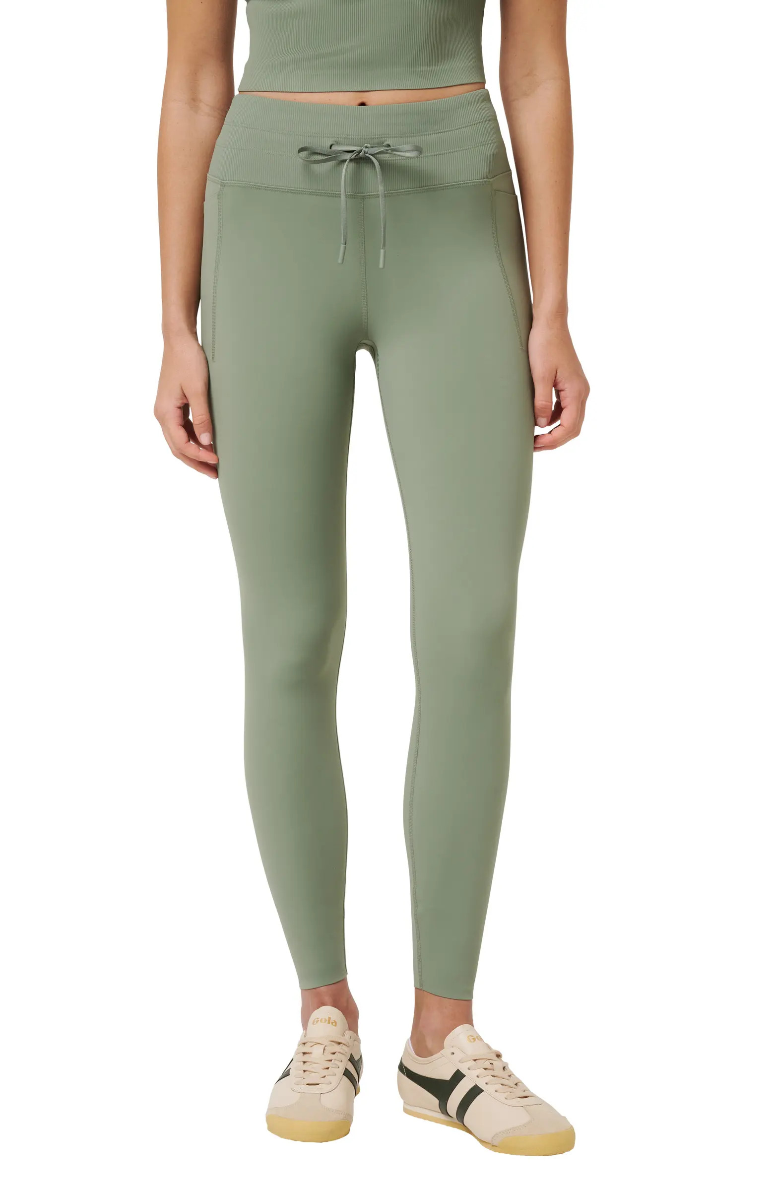 TravisMathew Moveknit Drawstring Waist Leggings | Nordstrom | Nordstrom