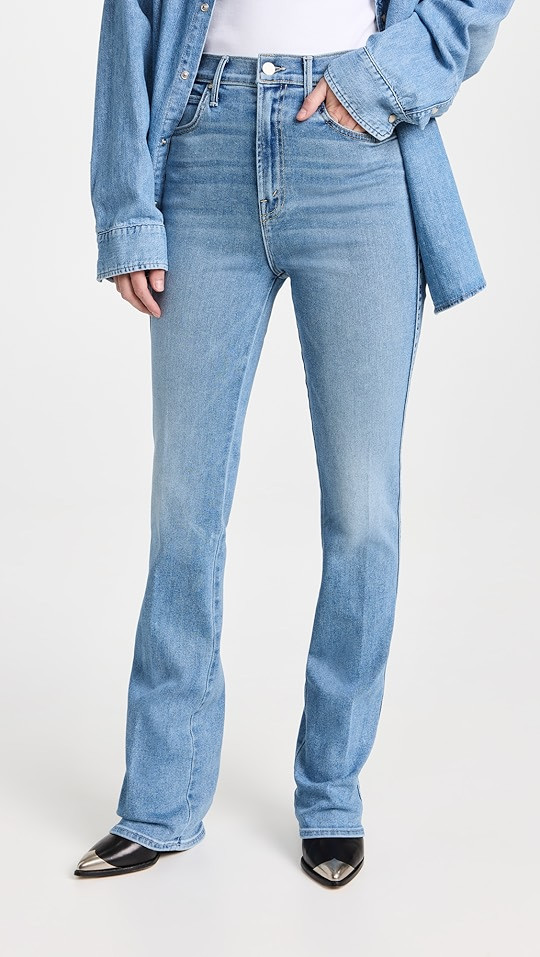 MOTHER High Waisted Smokin' Double Heel Jeans | SHOPBOP | Shopbop