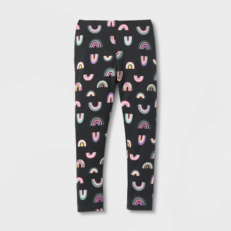 Toddler Girls' Rainbow Leggings - Cat & Jack™ Gray | Target