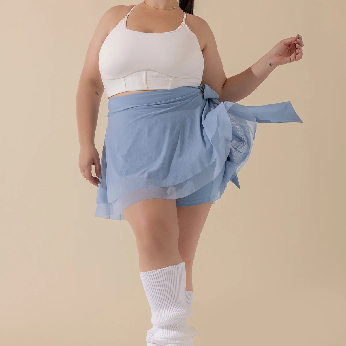 Juliet Wrap Skort - Blue Storm | POPFLEX