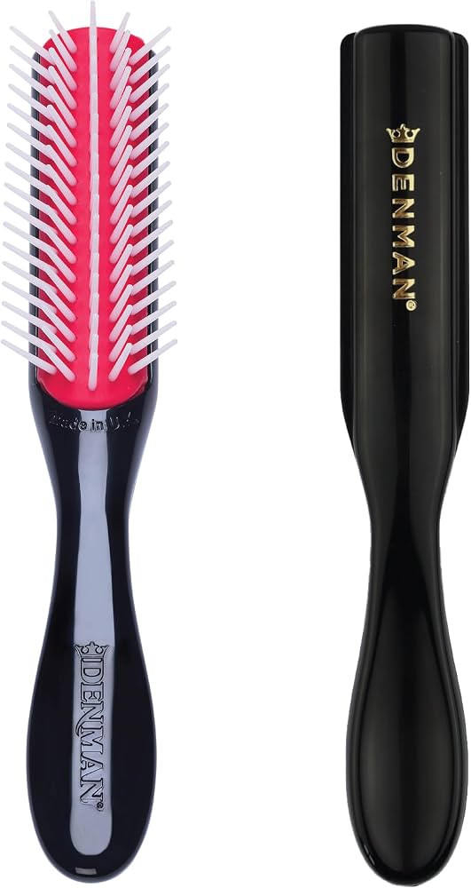 Denman Mini Curl Definer & Styler 5 Row Hairbrush for Detangling, Separating, and Defining Curls,... | Amazon (US)