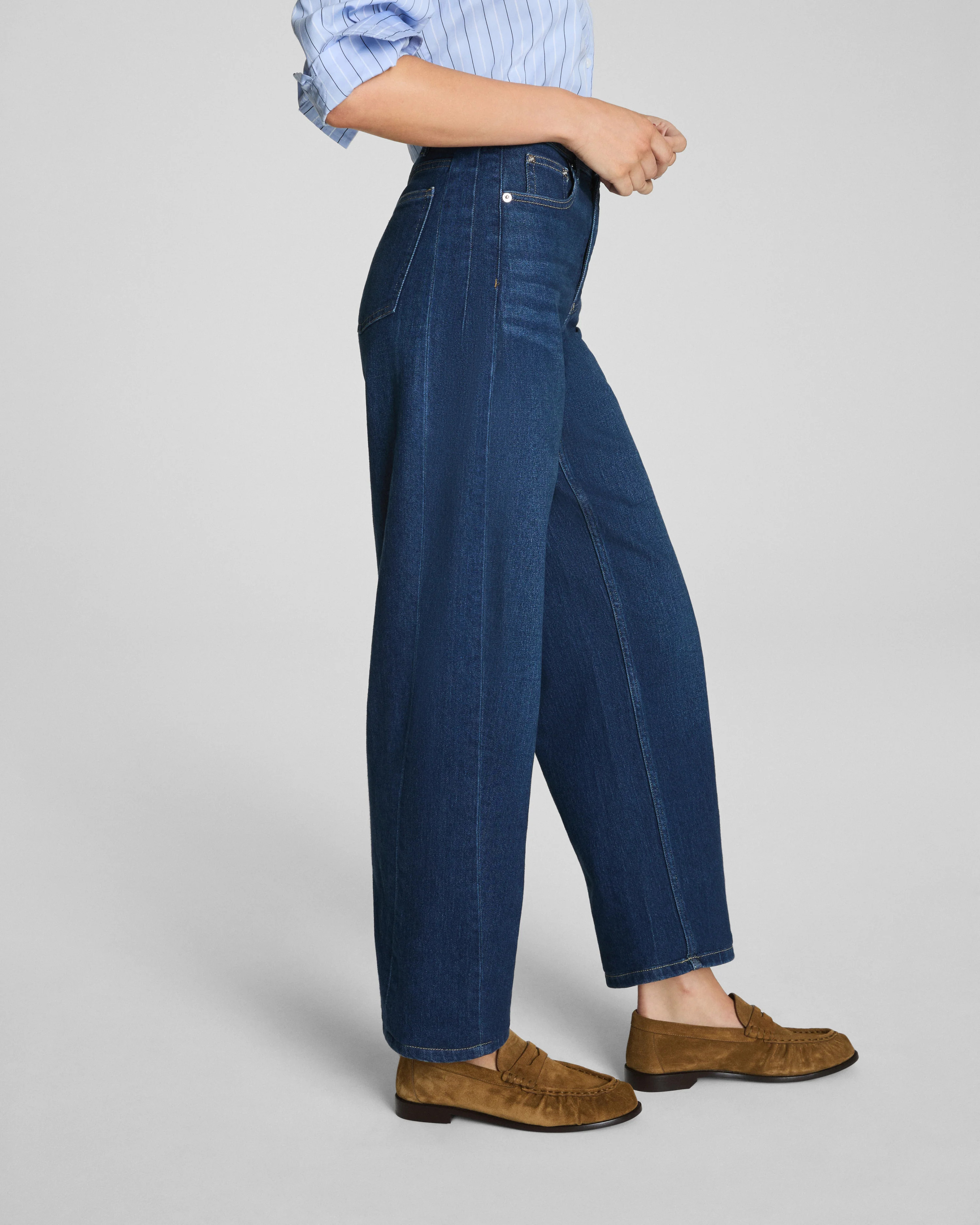 Shaping Barrel Leg Jeans | 4-Way Stretch Denim | SPANX | Spanx