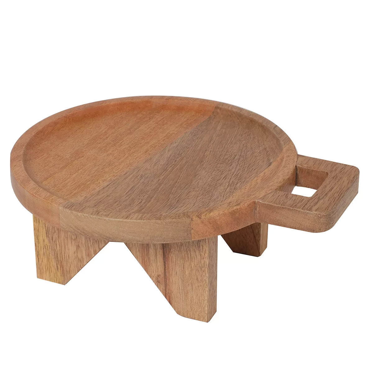 Sonoma Goods For Life® Small Handled Mango Wood Riser Table Decor | Kohl's