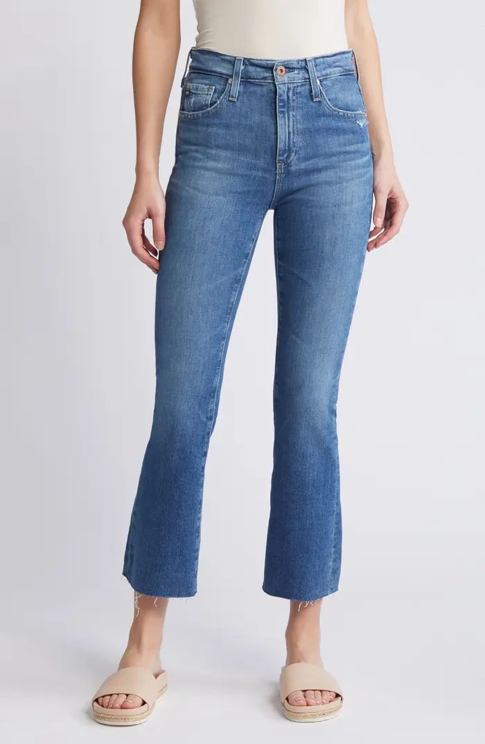 AG Farrah Raw Hem Crop Bootcut Jeans | Nordstrom | Nordstrom