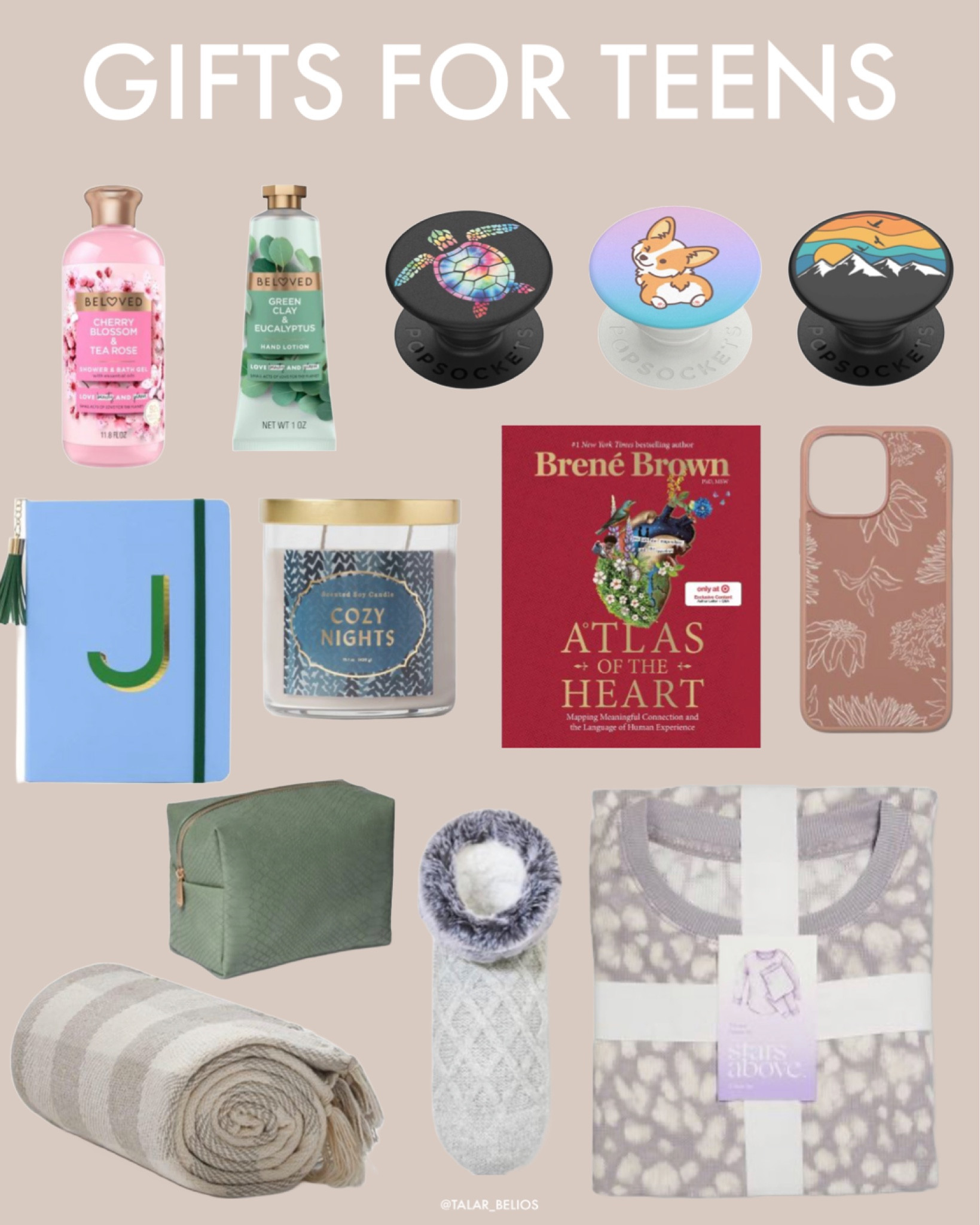Gifts for teens 
Popsocket, pjs, books, notebooks, socks, throw, lotion, candles 
#ltktarget #ltkgiftsforteens #ltkchristmasgifts #ltkgifts #ltkgiftguide

#LTKSeasonal #LTKHoliday #LTKunder50