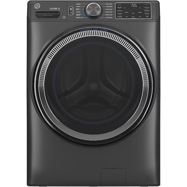 GE 5-cu ft Stackable Steam Cycle Smart Front-Load Washer (Carbon Graphite) ENERGY STAR | Lowe's
