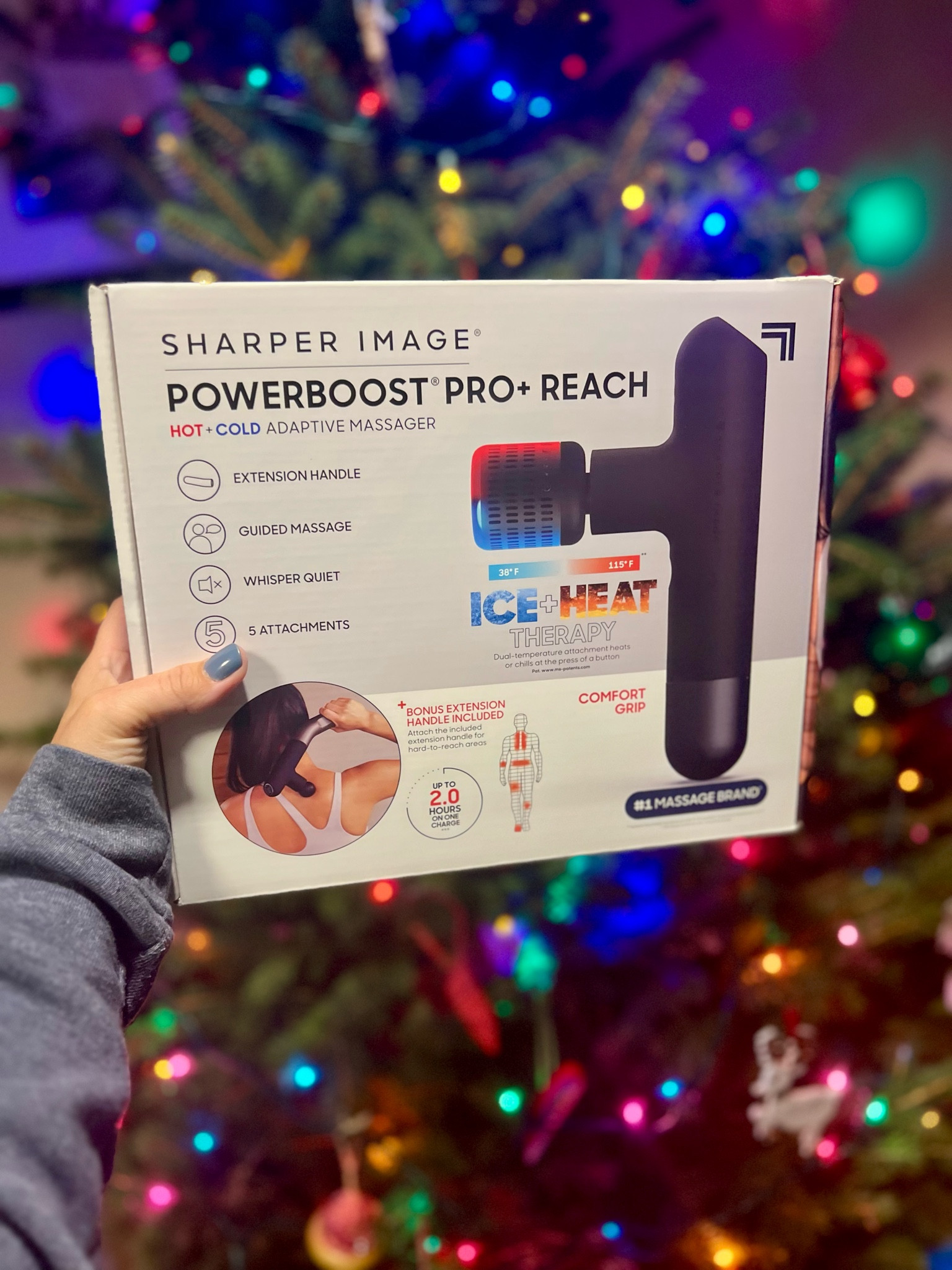 #ad Gift alert! 🎁 The Sharper Image Powerboost Pro+ ReachPercussion Massager is only $115.98 (reg. $199) with free shipping! 🚚
If you’re a geriatric millennial like me😆, you know one solid workout can have you feeling like you need to be wheeled out of bed the next day. 😅 This massager is a total game-changer! 🙌 It comes with 4 attachment heads, an extension handle (because who can reach their own back anymore? 🤷‍♀️), and a hot/cold node with 6 settings to hit every sore spot. 🥶🔥
The touchscreen makes it super easy to use, or you can download the app if you’re feeling fancy. Plus, if you’re new to QVC, use code HOLIDAY20 at checkout to save an extra $20—your body will thank you tomorrow!  

#LTKGiftGuide #LTKHoliday #LTKCyberWeek