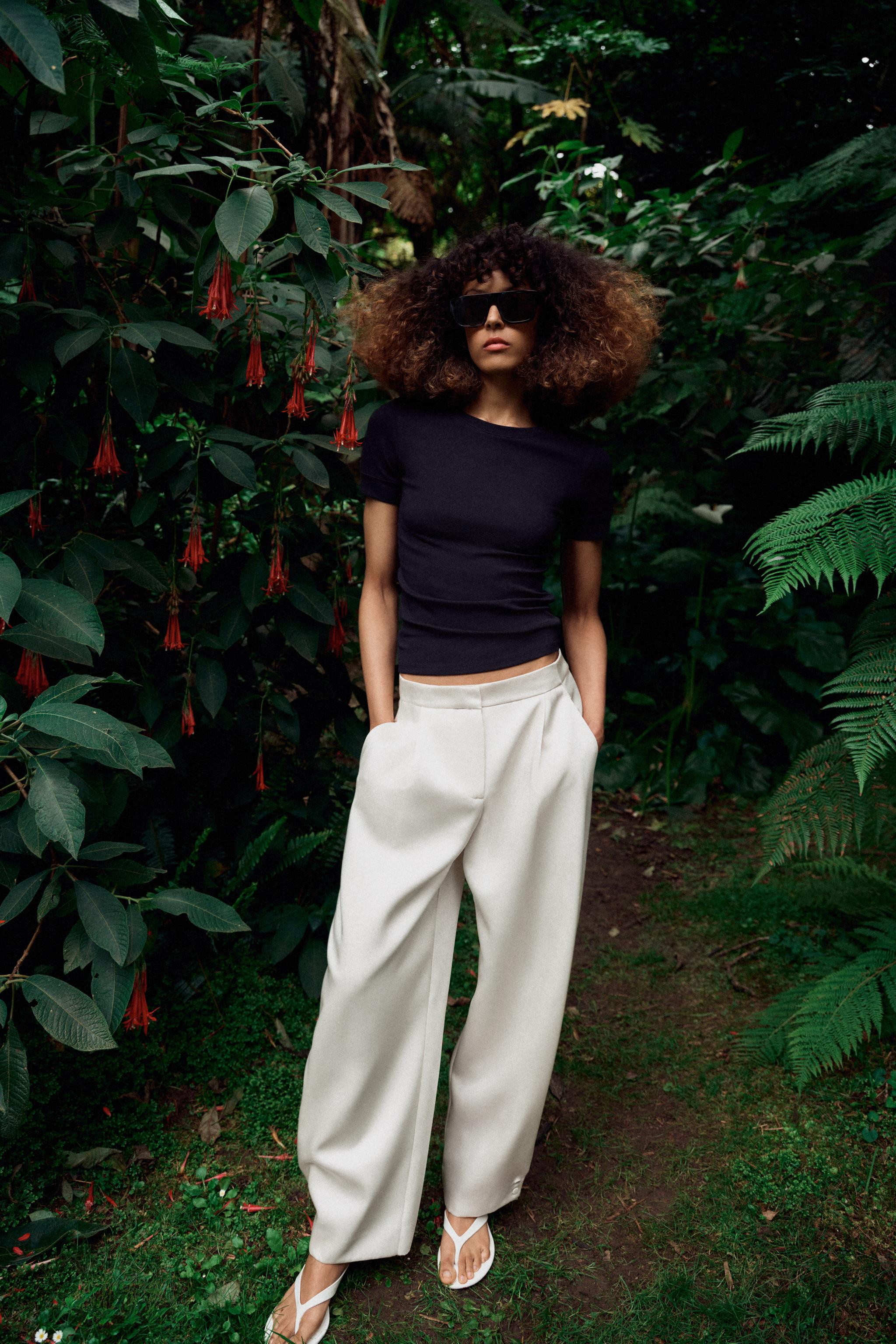 SATIN BARREL TROUSERS | Zara UK