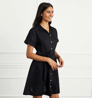 The Laura Dress - Black Linen | Hill House Home