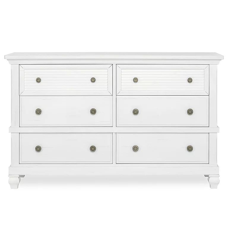 Evolur Signature Cape May Double Dresser, Weathered White | Walmart (US)