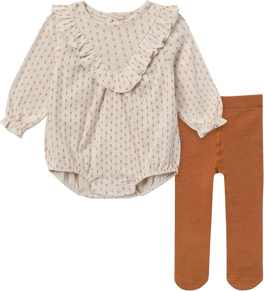 Modern Moments by Gerber baby-girls Bubble Romper and Tights Set | Amazon (US)