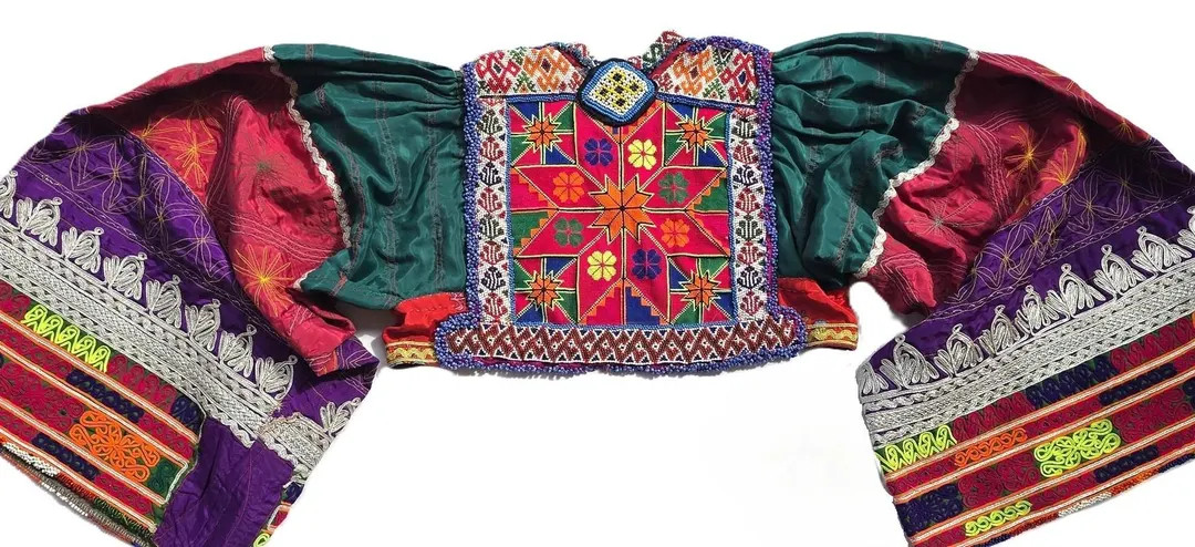 Vintage Kuchi Afghan Crop Top: Embroidered Tribal Choli | Etsy (US)