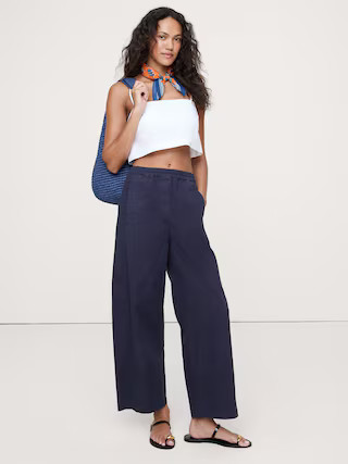 Mid-Rise Relaxed Painter Pull-On Pant | Banana Republic (US)
