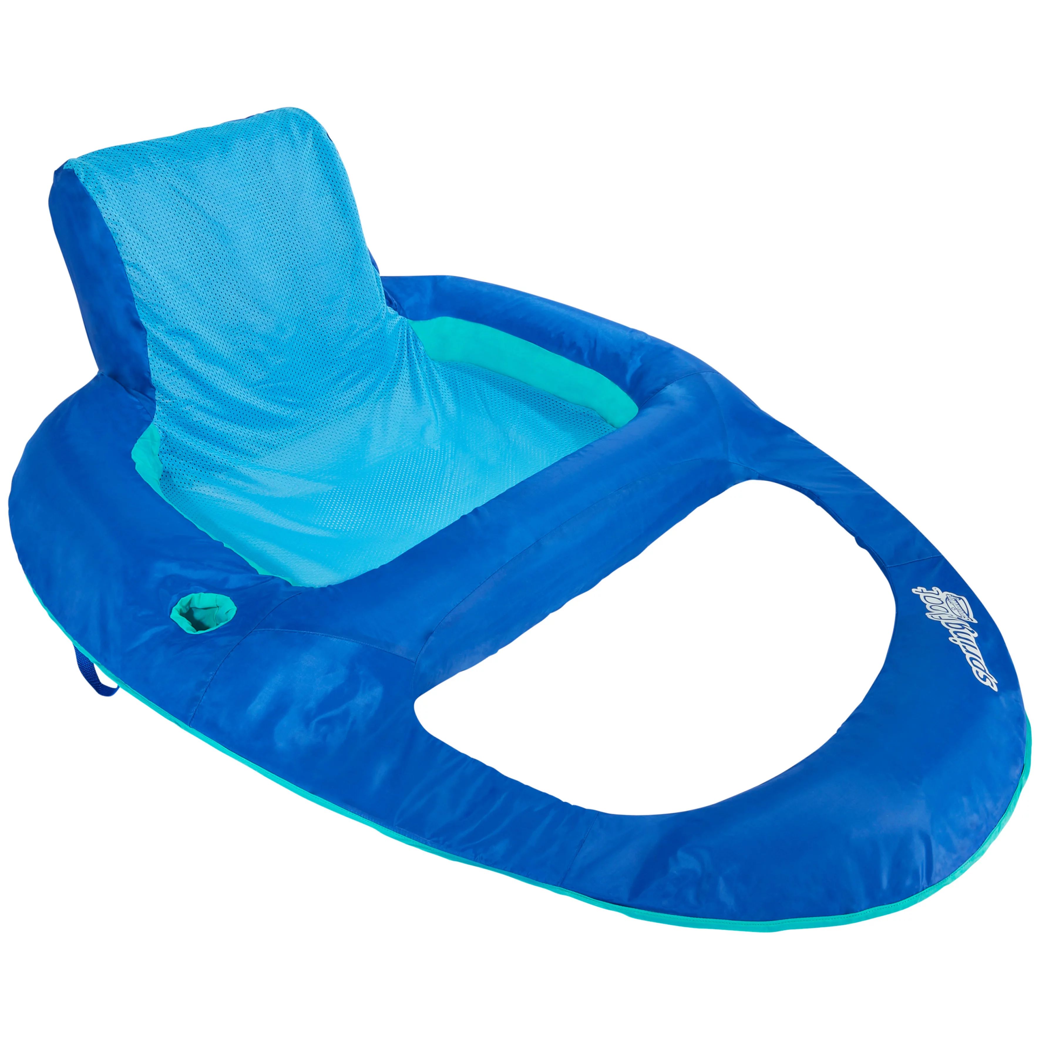 SwimWays Spring Float Recliner XL, Inflatable Pool Lounge Chair Ages 15+, Blue - Walmart.com | Walmart (US)