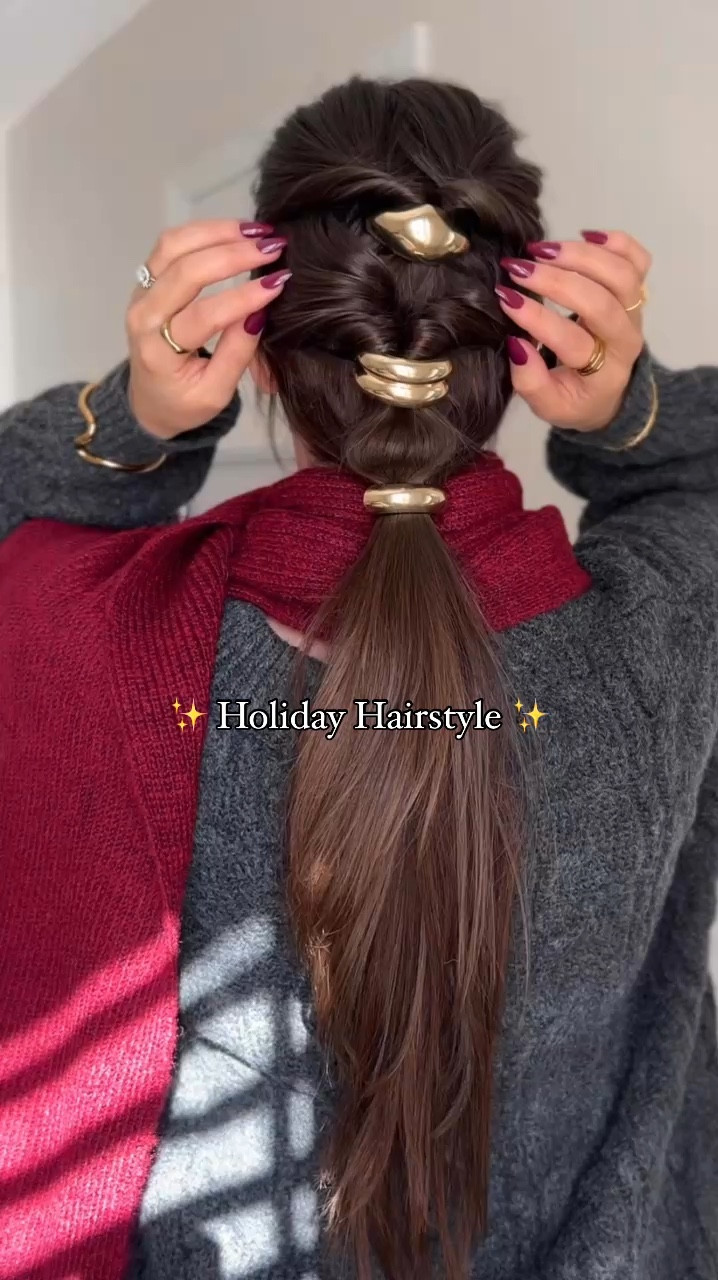 Easy holiday hairstyle ✨ 

#LTKSeasonal #LTKGiftGuide #LTKHoliday