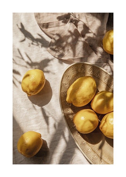 Lemons In Sunlight Poster | Desenio
