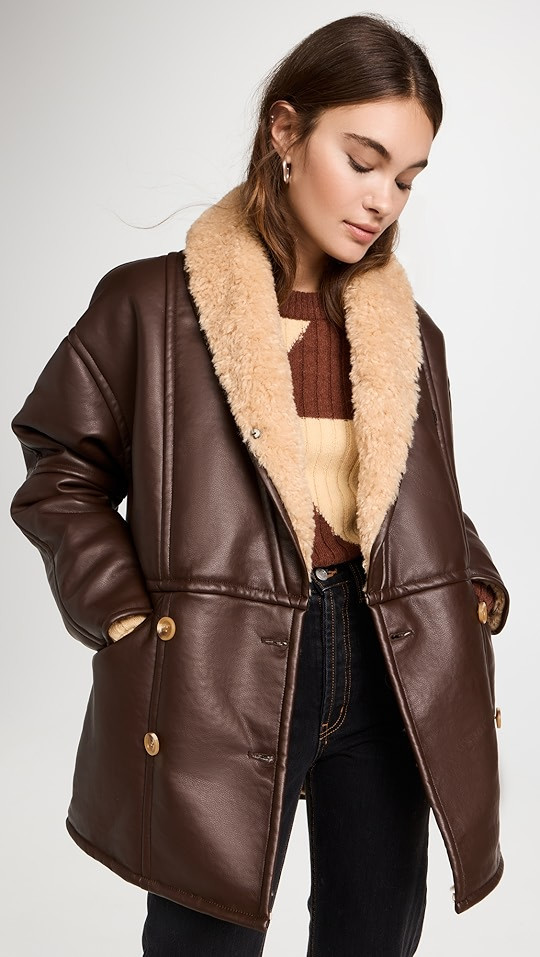 Still Here Upstate Faux Leather Coat | SHOPBOP | Shopbop