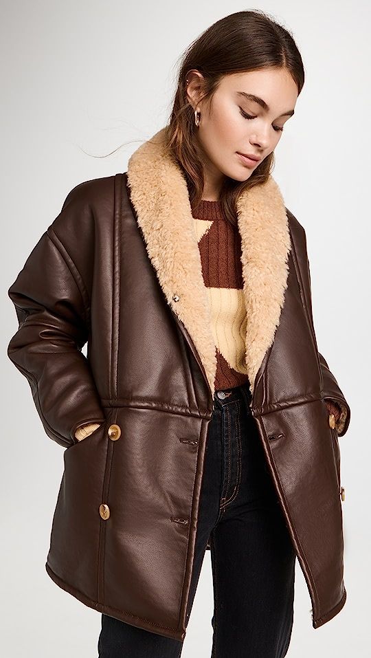 Still Here Upstate Faux Leather Coat | SHOPBOP | Shopbop