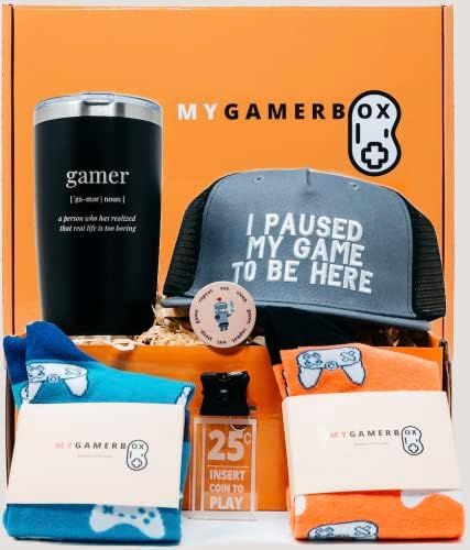 My Gamer Gifts Box - Containing Insulated Tumbler, Gaming Hat, Socks, Cool Pop Socket and Keychai... | Amazon (US)