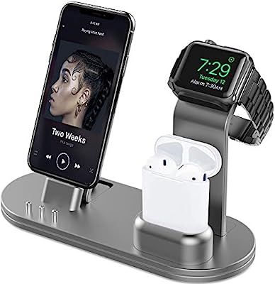 OLEBR Charging Stand Compatible with iWatch 5 and 4 Watch Charging Stand for AirPods, iWatch Seri... | Amazon (US)