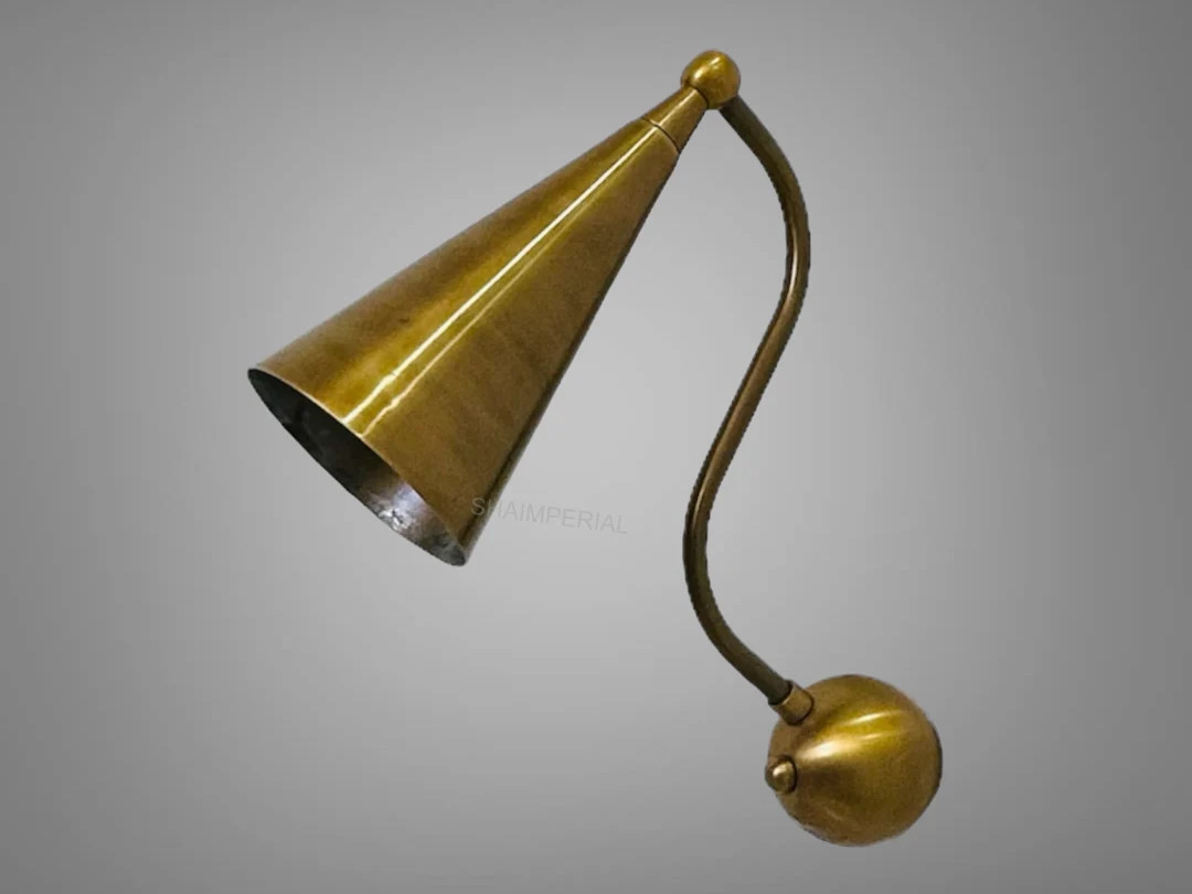 1950s Brass Wall Sconces Bedroom Space Single Light Modern Wall Light Fixture . - Etsy | Etsy (US)